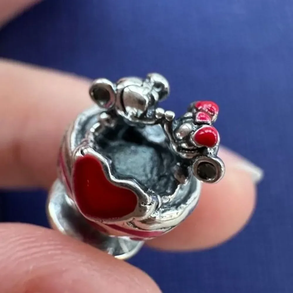 NWOT Mickey Mouse & Minnie Mouse Teacup Disney Parks x Pandora FIT Silver Charm